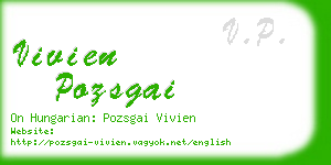 vivien pozsgai business card